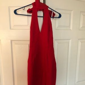 Bobbles and lace red cocktail dress! Never worn.